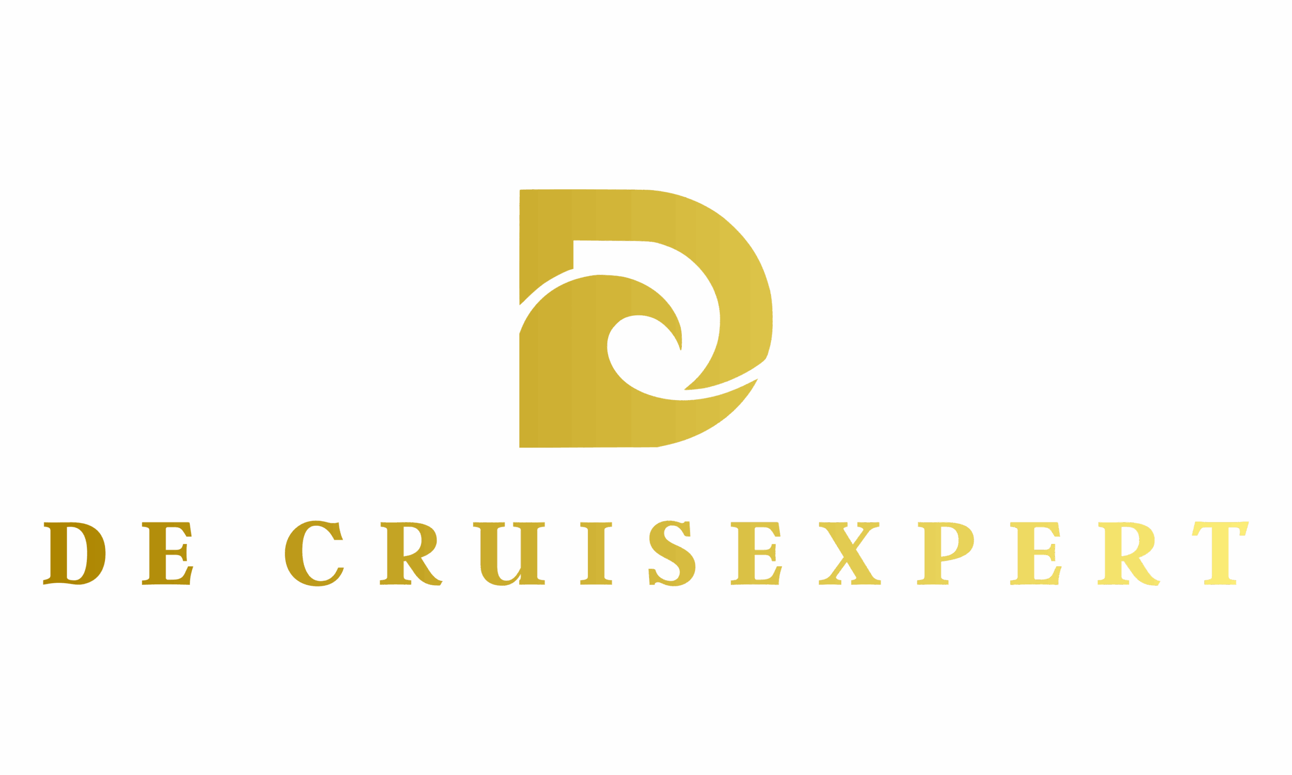logo the cruisexpert met tekst `De cruiseXpert` en de D met golf als de zee